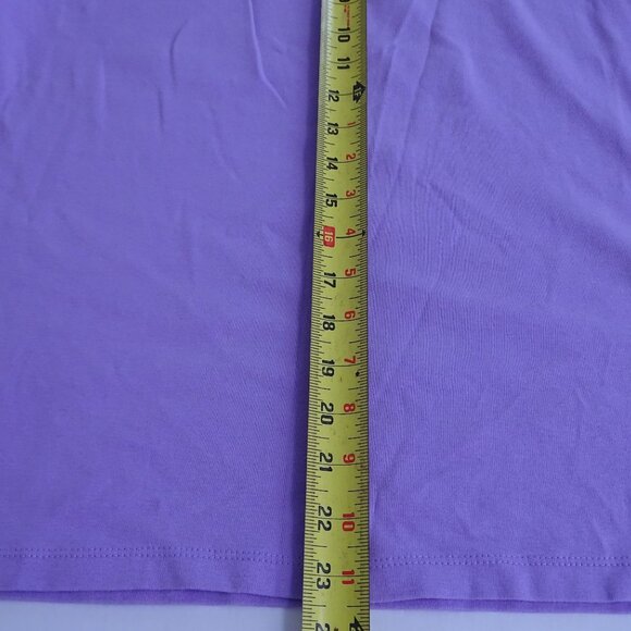 Lot of 2 St Johns Bay Basic Cotton T-Shirt Women Size L Lavender And Coral - Picture 11 of 11